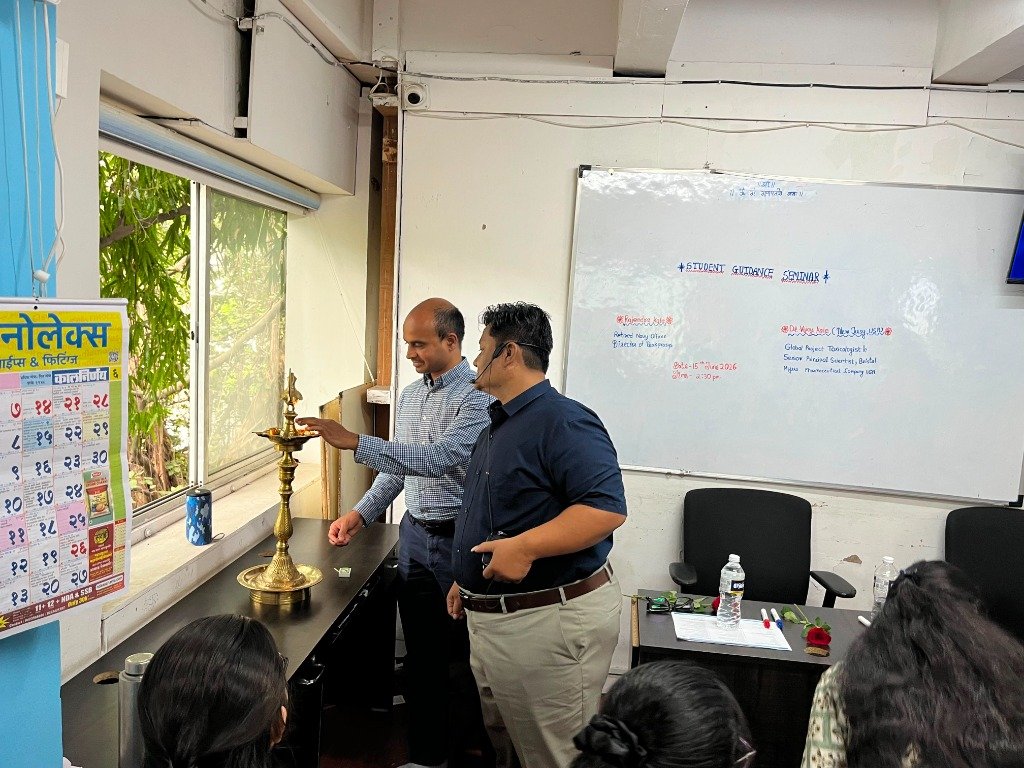 Lamp lighting ceremony at Student Guidance Seminar at PeakProSys